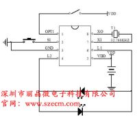 定時圣誕燈串控制IC芯片參考電路圖