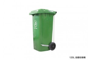 贵州都匀市120L加厚垃圾桶 户外环卫园林垃圾桶