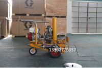 手推式高壓冷噴劃線設(shè)備的施工效果