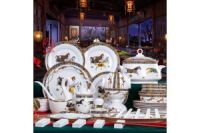 國慶節(jié)禮品餐具訂做 國慶禮品陶瓷餐具批發(fā)定制