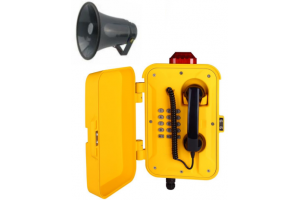 VOIP防水扩音电话机，支持SIP协议来电自动扩音广播