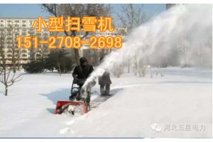 城市广场小型扫雪机【环保无噪音】自走式街道扫雪机