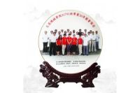 陶瓷紀念盤定做 陶瓷賞盤制作加照片