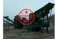 流動(dòng)式石子生產(chǎn)線 移動(dòng)式碎石生產(chǎn)線移動(dòng)性強(qiáng)行走方便