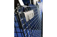 廈門慶豪可非標定制帶網(wǎng)蓋倉儲籠/帶插卡器倉儲籠