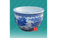 供应陶瓷大缸 手绘青花陶瓷缸 1.2米直径陶瓷大缸