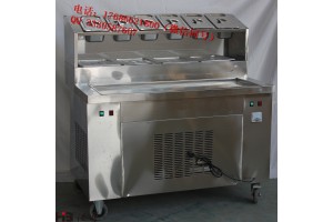 淄博双锅不锈钢炒酸奶机