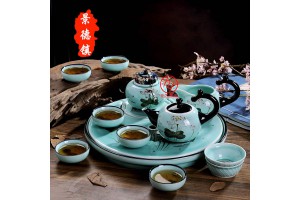 景德镇陶瓷茶具批发 厂家定制陶瓷茶具