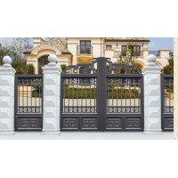 塘沽区安装铝艺门 铝艺大门围栏庭院门
