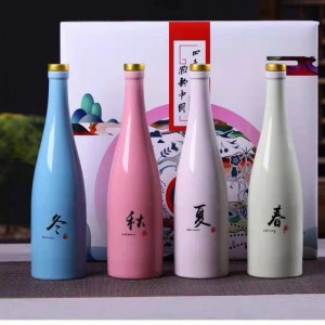 绍兴陶瓷酒瓶1斤批发 青花陶瓷酒具厂家直销