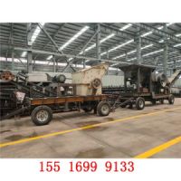 可移動式鵝卵石制砂機 帶破碎的流動打砂機