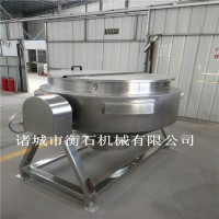 电导热油夹层锅-衡石蒸汽夹层锅-立式炒菜夹层锅