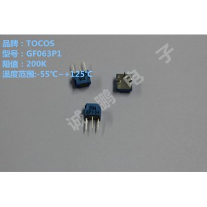 日本TOCOS GF063P1B204微调电位器