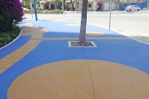 安徽合肥道路改色剂彩色路面喷涂单组份易施工