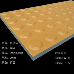 盲道板规格300*300盲道砖 全瓷产品