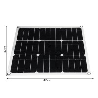 单晶20w太阳能充电板发电板 户外野餐自驾游专用太阳能板