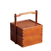 中式食盒实木手提盒定制提盒茶具盒