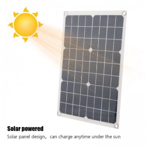 厂家供应单晶20w18v太阳能发电板充电板 户外专用太阳能板