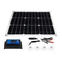 现货供应单晶太阳能板30w18v充电板 户外便捷高效太阳能板