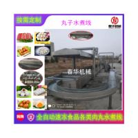 春華定制全自動(dòng)速凍火鍋調(diào)理食品蒸汽加熱肉丸水煮線