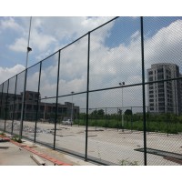 惠州包塑PVC铁丝网定制 中山篮球场围网 湛江运动场勾花护栏
