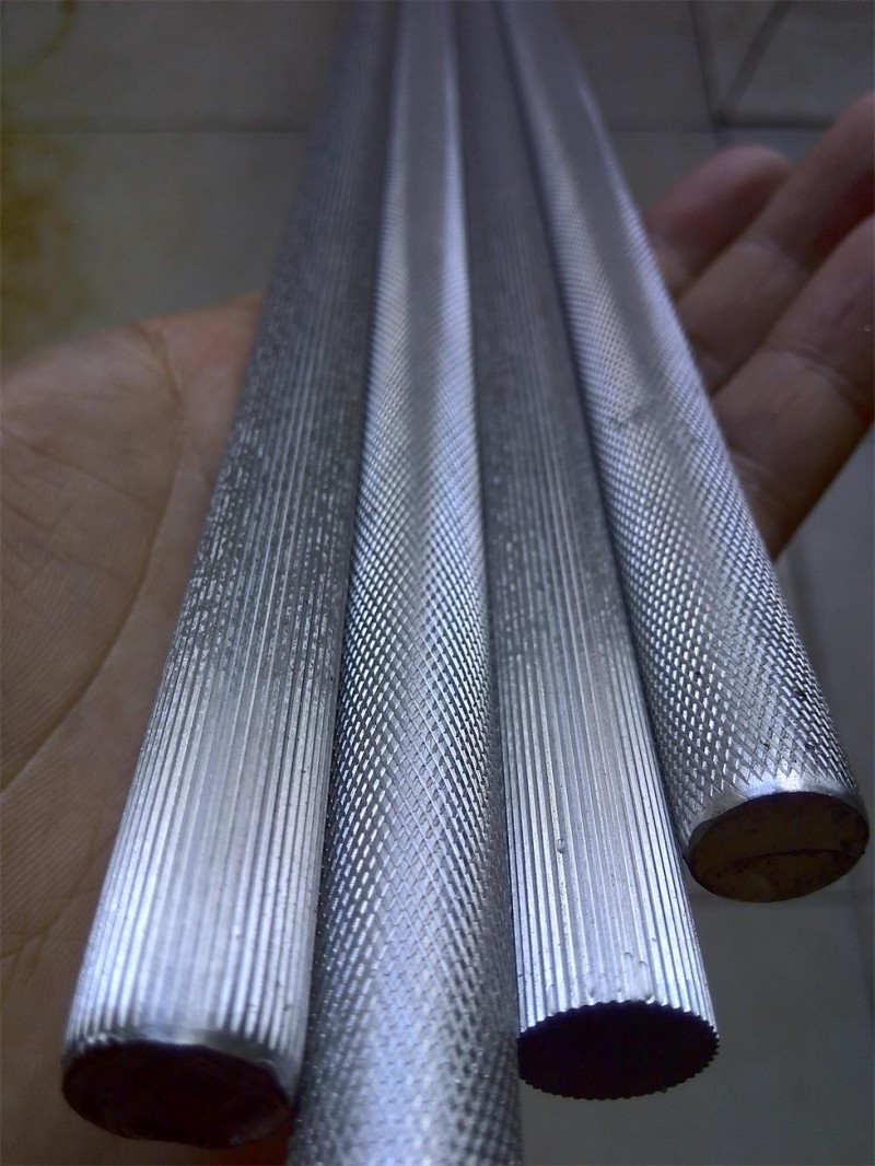 厂家网花铝棒 拉花铝合金棒 斜纹滚花 滚牙铝棒 直花铝管