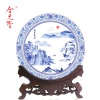 紀念瓷盤加照片 定制紀念瓷盤留念品