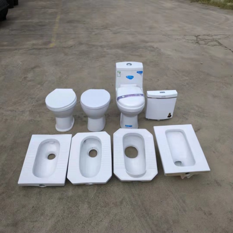 河北沧州农村厕所 家用蹲便器 四角八角陶瓷蹲便器