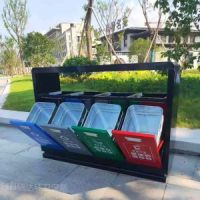 獻縣瑞達戶外四分類垃圾桶廠家現(xiàn)貨供應(yīng)