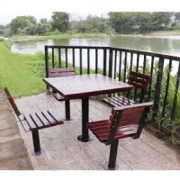 獻(xiàn)縣瑞達(dá)戶外公園實(shí)木下棋桌椅組合廠家定制