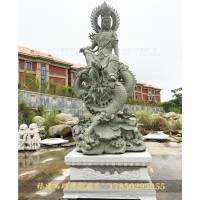 石材观音雕刻厂家 青石观音雕塑 6米高石雕地藏王菩萨站像